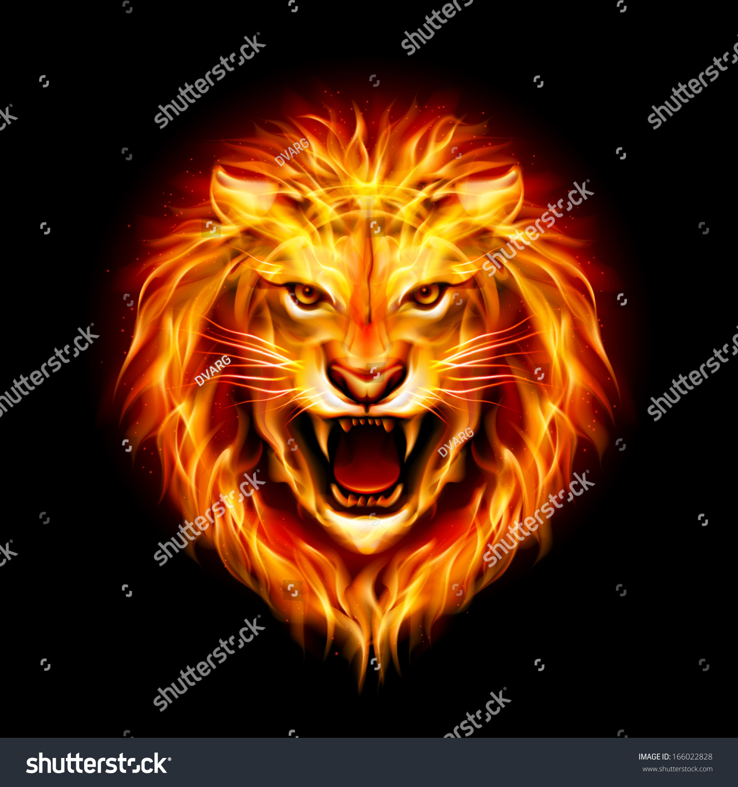 stock-vector-head-of-aggressive-fire-lion-isolated-on-black-background-166022828