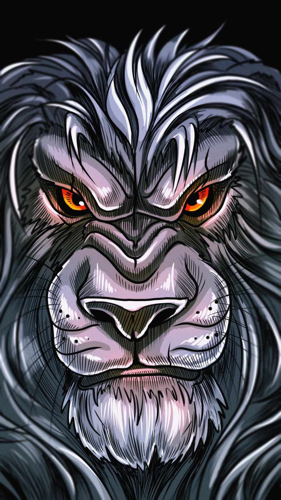 Lion-Face-Angry
