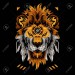 120647265-perfect-lion-head-vector-illustration-in-black-background