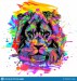 abstract-creative-illustration-colorful-lion-black-color-189993493