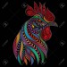 57157246-abstract-rooster-of-the-patterns-for-the-new-year-2017